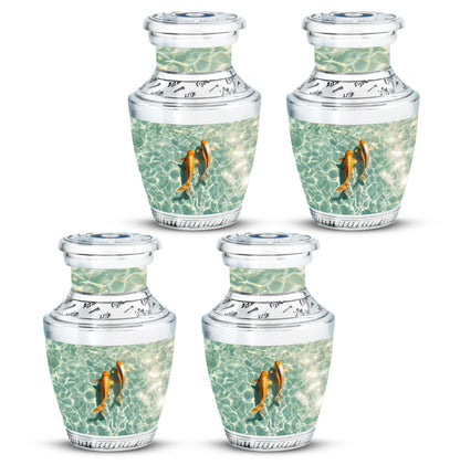 Gold Fish Theme 3 Inch Keepsake Pack of 4