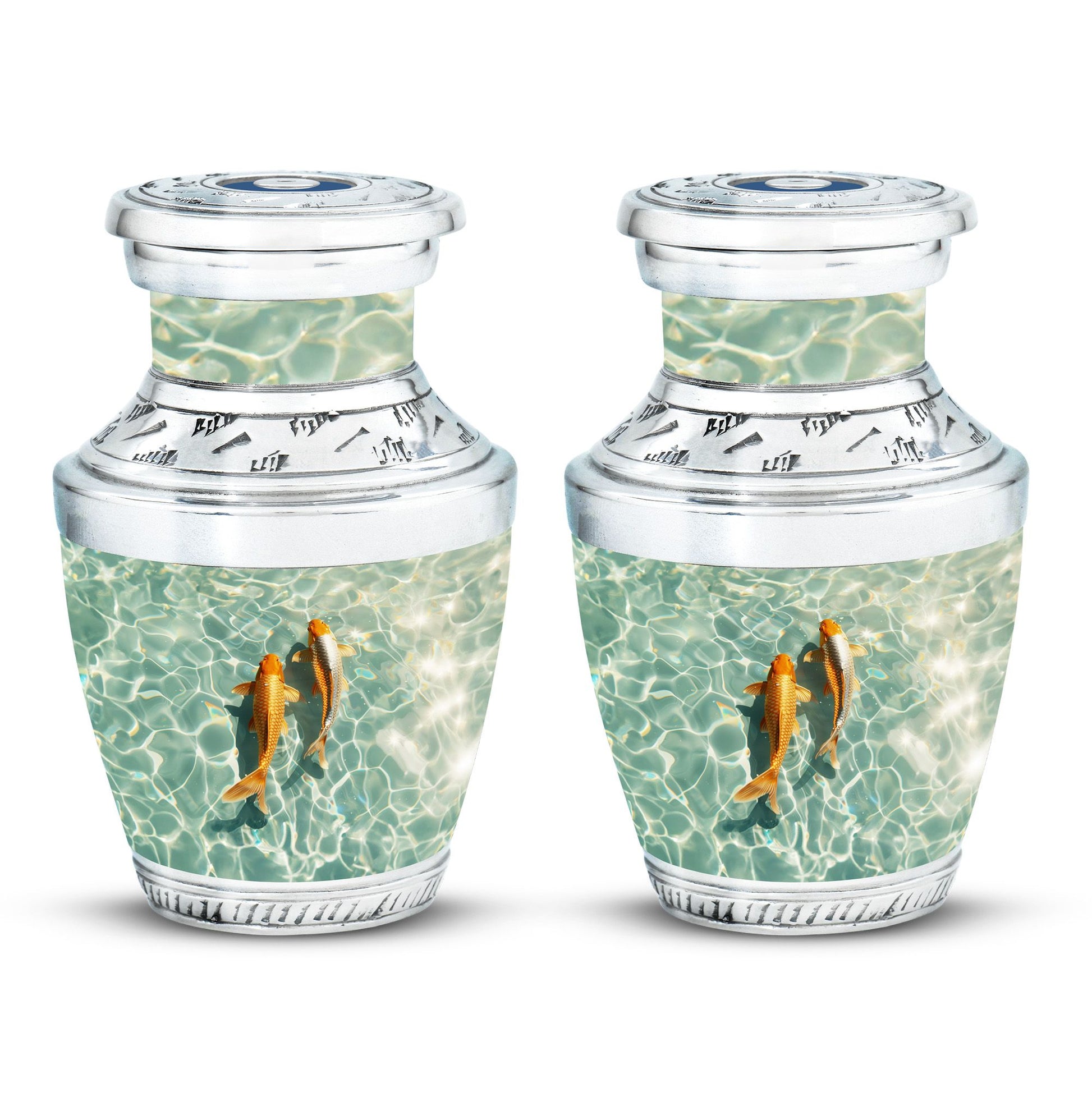 Gold Fish Theme 3 Inch Keepsake Pack of 2