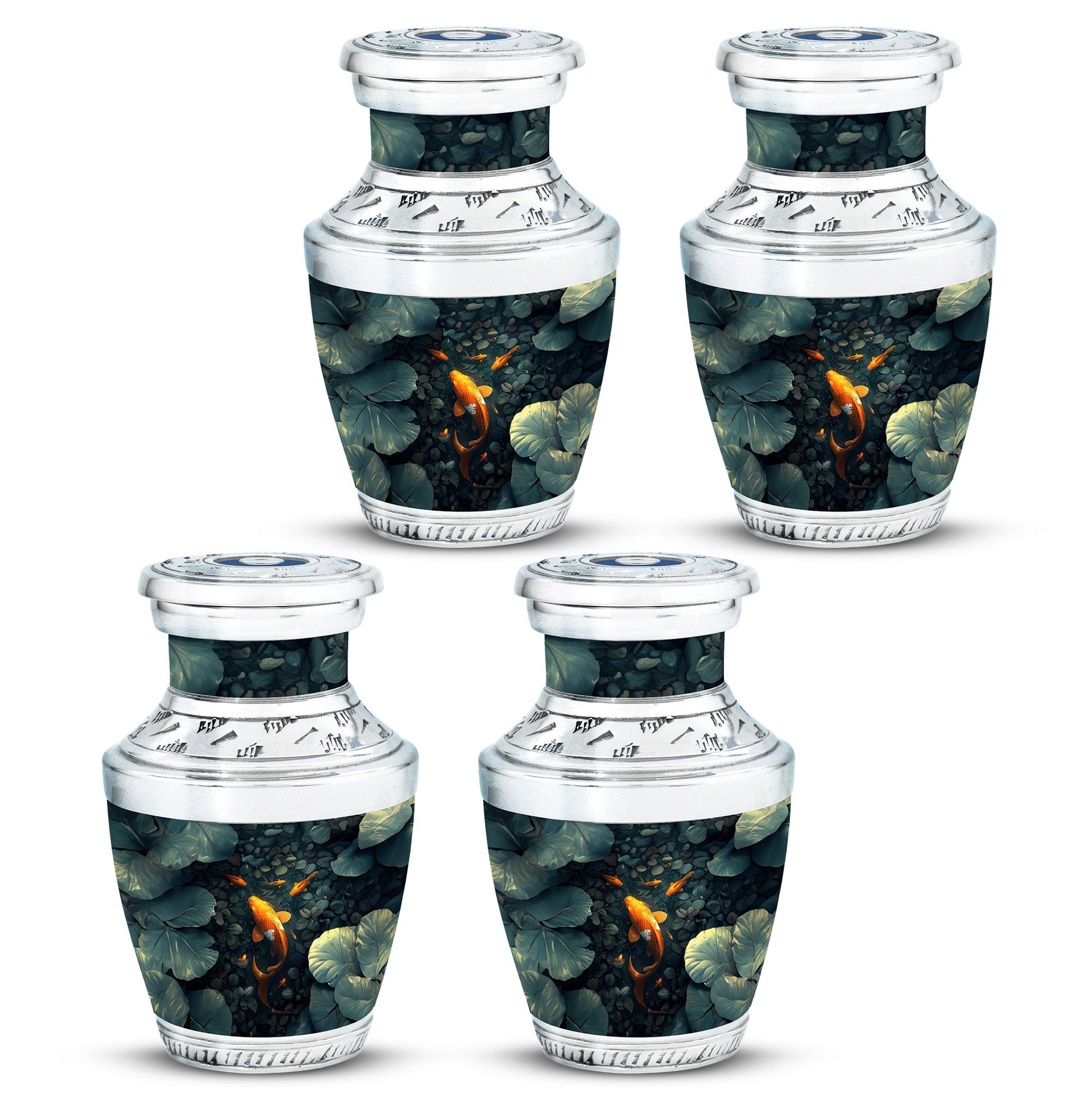 Gold Fish Theme 3 Inch Keepsake Pack of 4