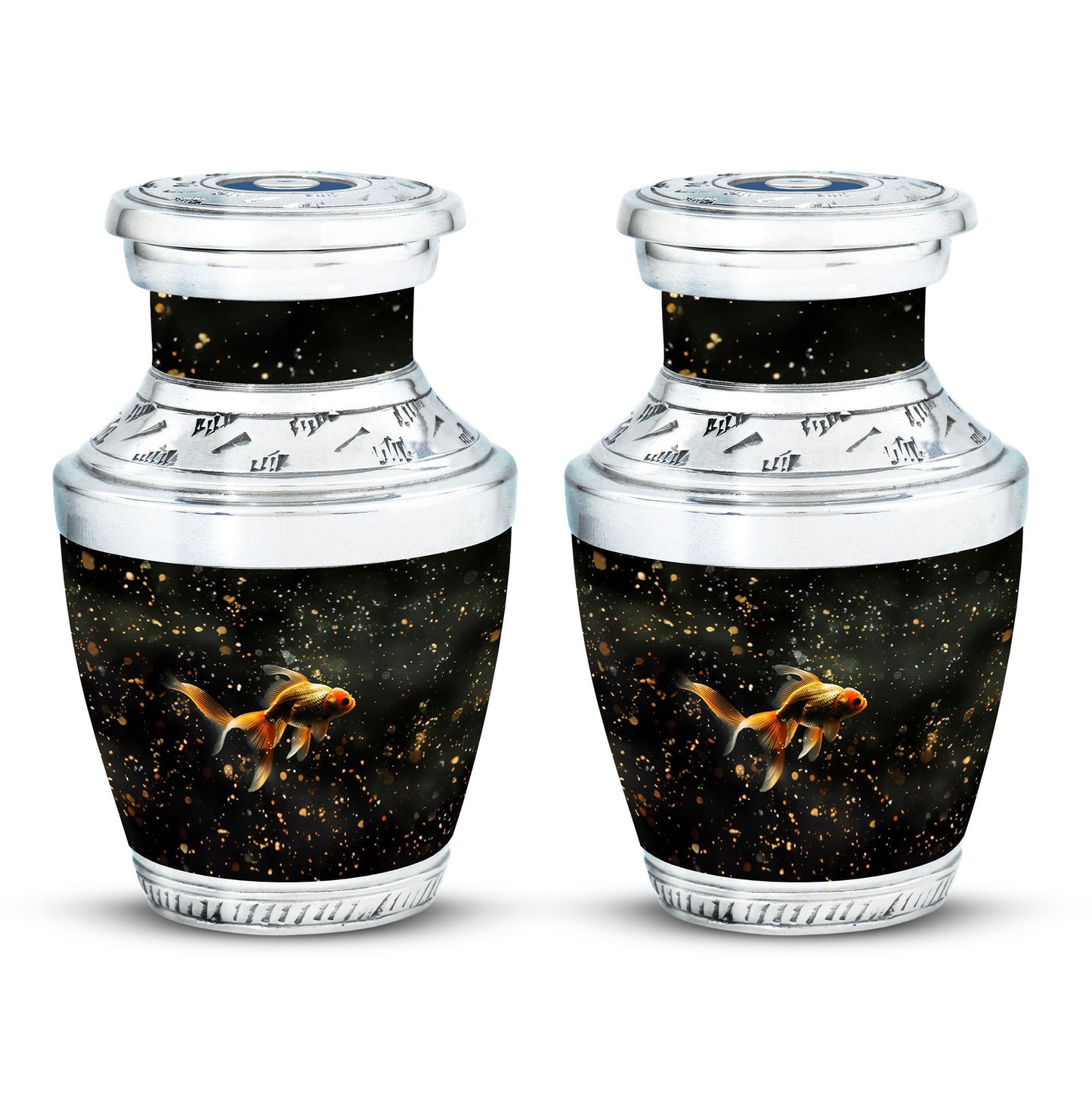 Gold Fish Theme 3 Inch Keepsake Pack of 2