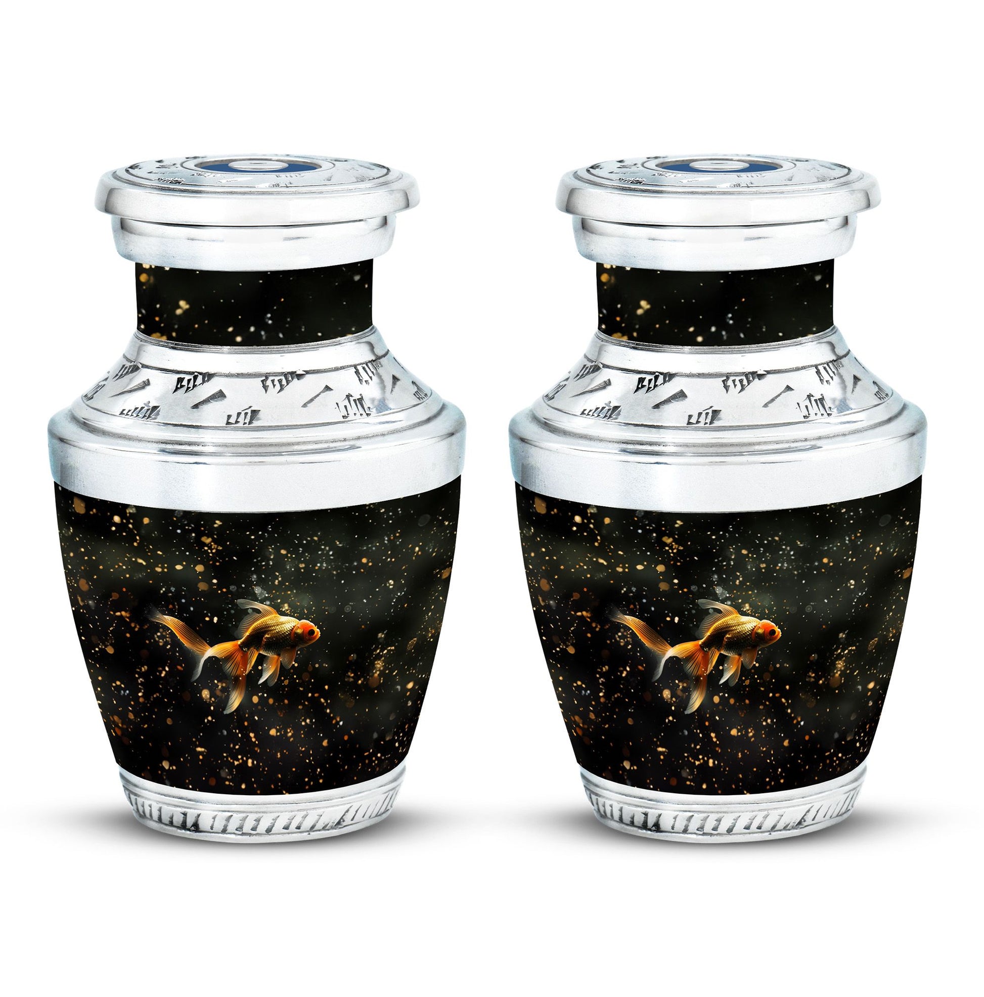 Gold Fish Theme 3 Inch Keepsake Pack of 2