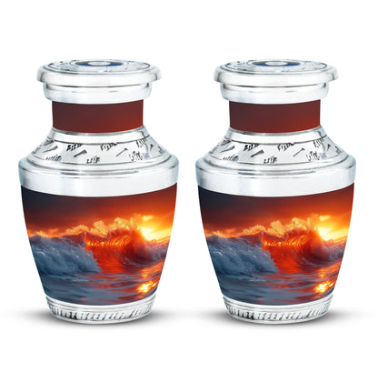 Ocean Waves Theme 3 Inch Keepsake Pack of 2