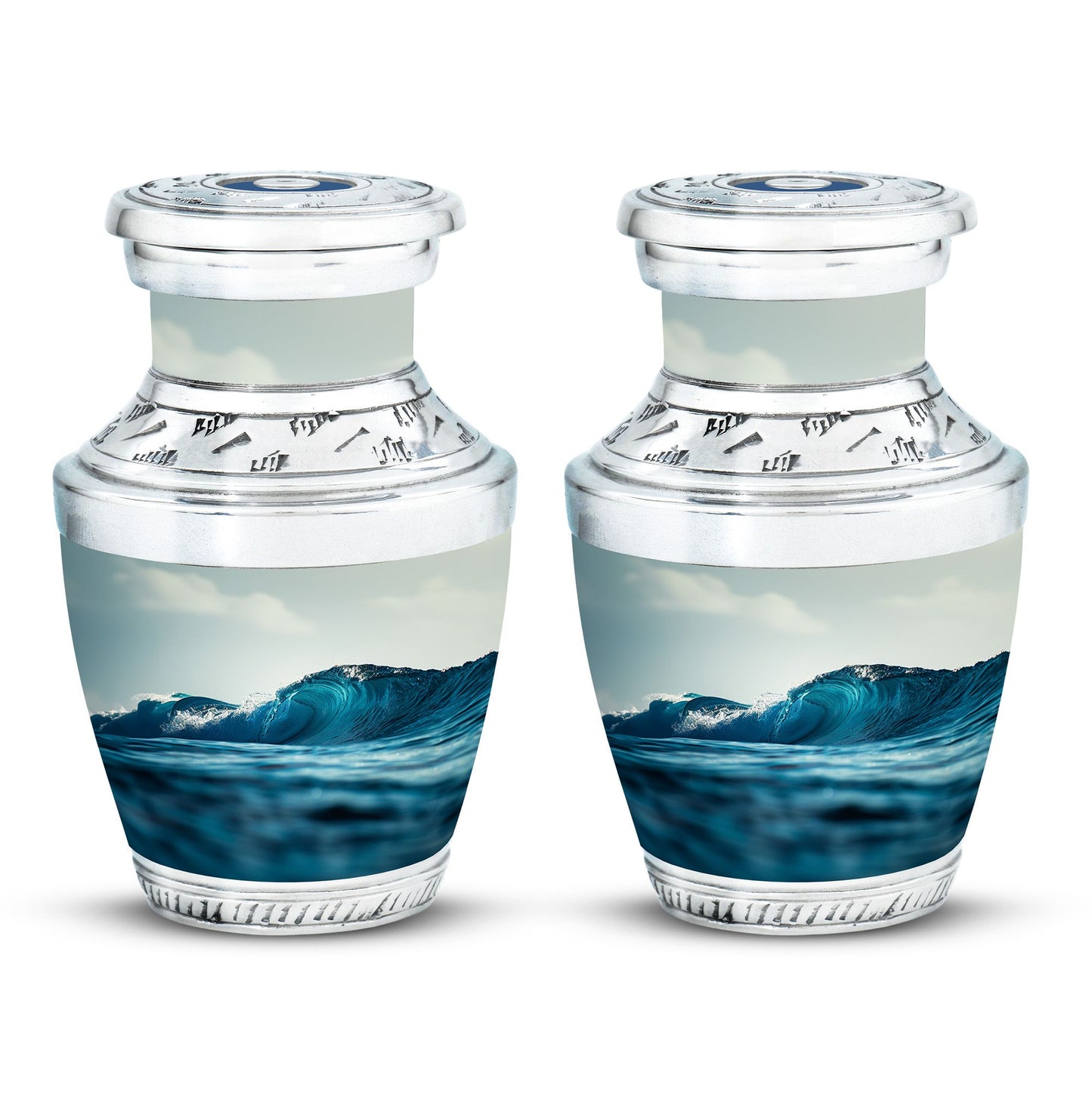 Ocean Waves Theme 3 Inch Keepsake Pack of 2