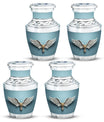 Wings Blue Theme 3 Inch Keepsake Pack of 4