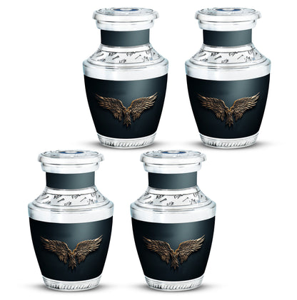 Wings Blue Theme 3 Inch Keepsake Pack of 4