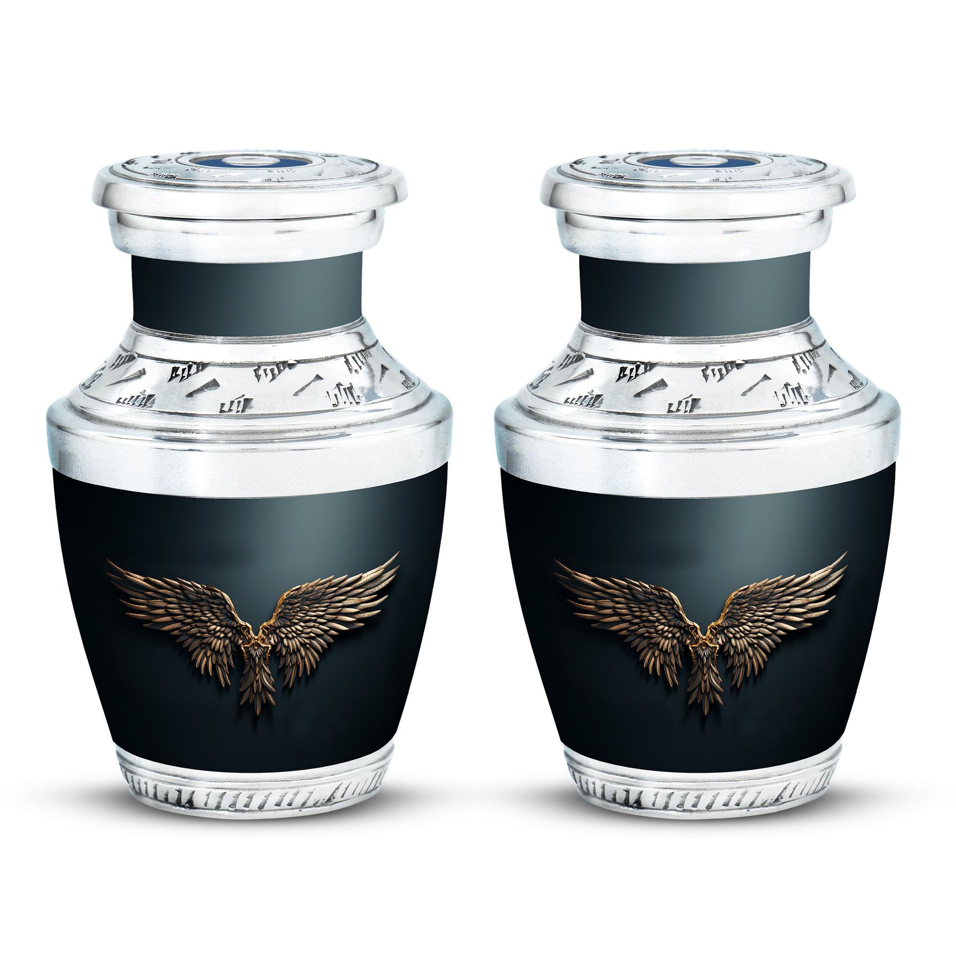 Wings Blue Theme 3 Inch Keepsake Pack of 2