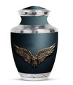Wings Blue Theme Large Urn 10 Inch