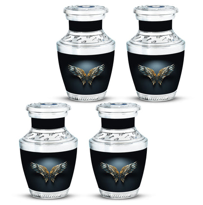 Wings Blue Theme 3 Inch Keepsake Pack of 4