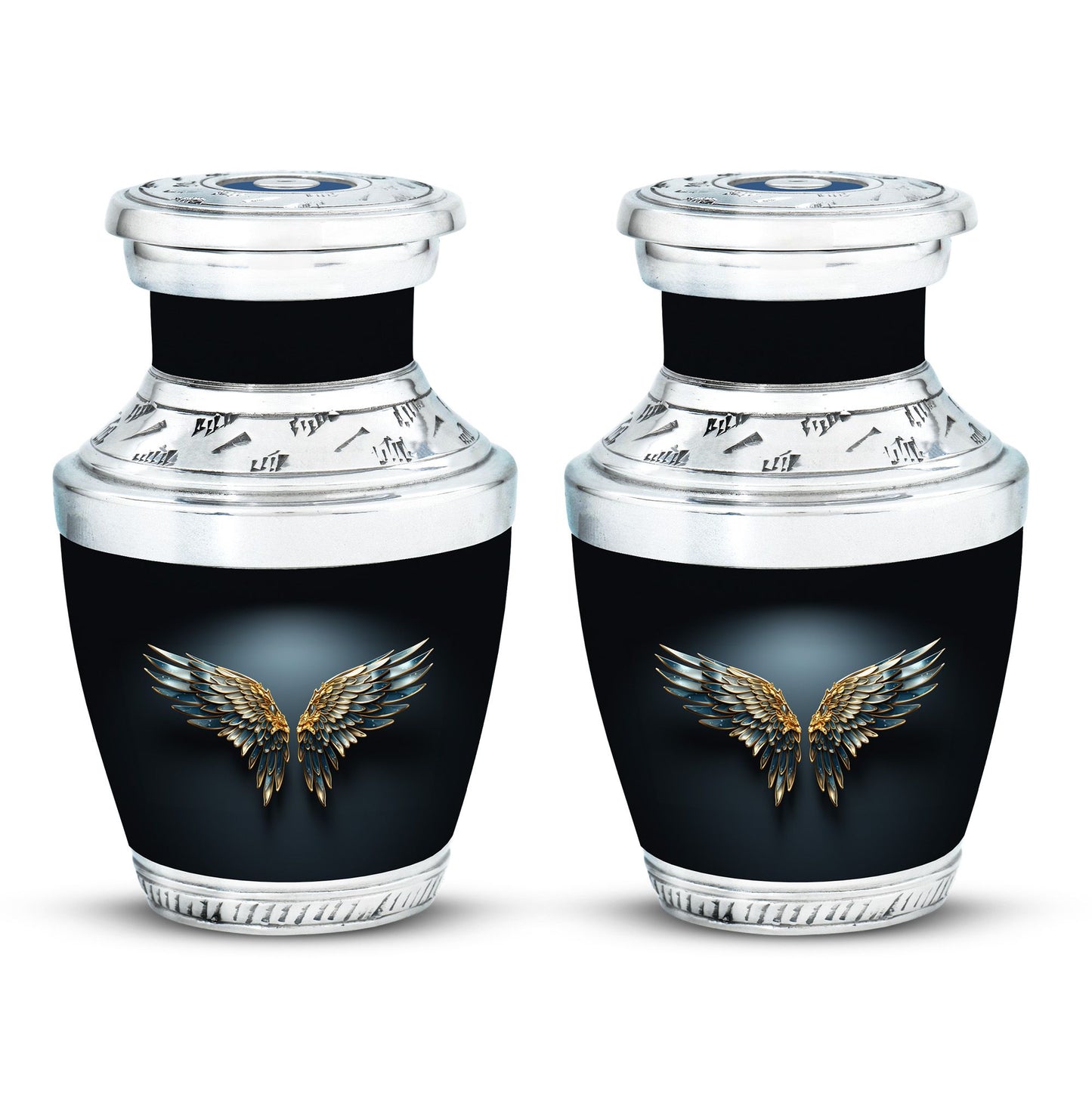 Wings Blue Theme 3 Inch Keepsake Pack of 2