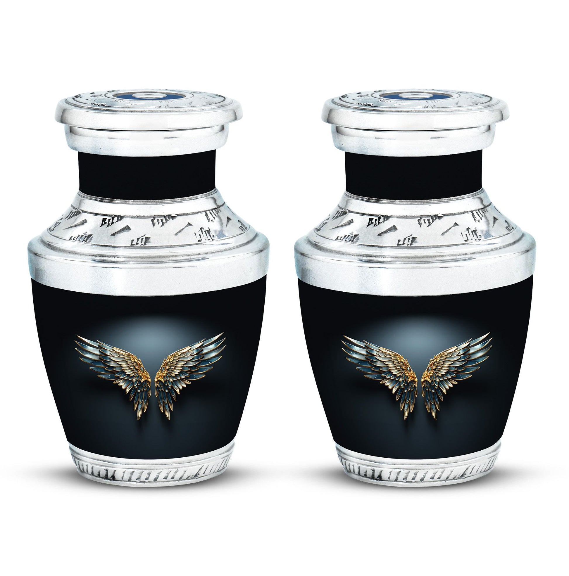 Wings Blue Theme 3 Inch Keepsake Pack of 2