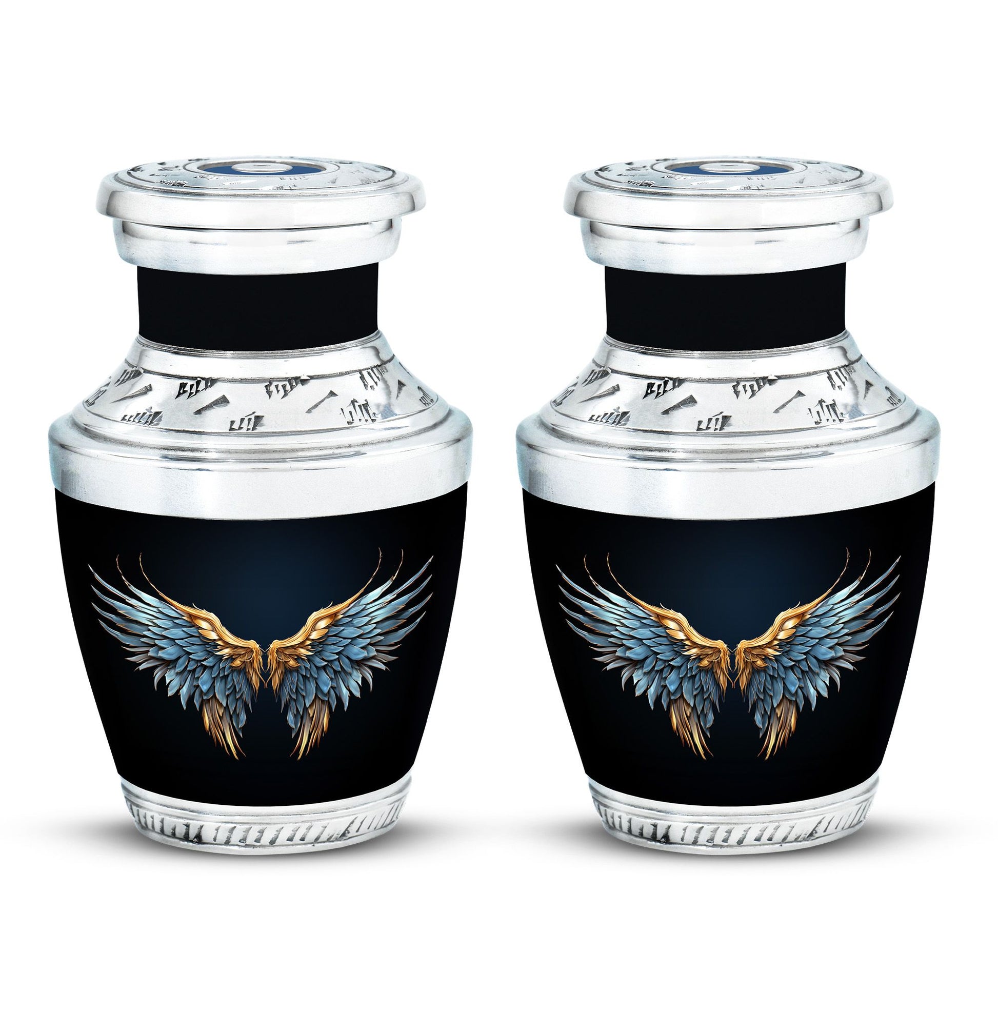 Wings Blue Theme 3 Inch Keepsake Pack of 2