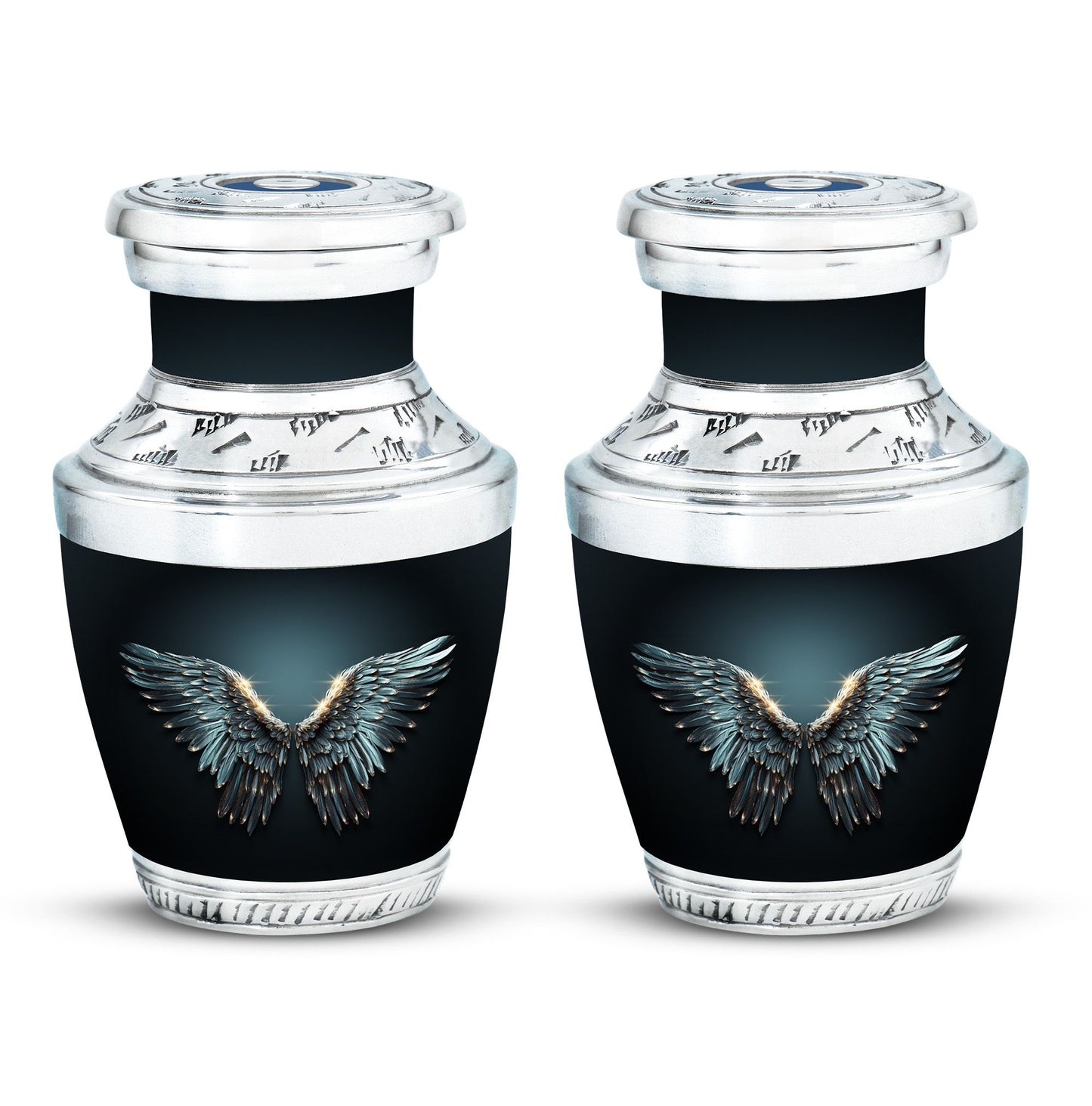 Wings Blue Theme 3 Inch Keepsake Pack of 2