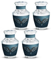 Wings Blue Theme 3 Inch Keepsake Pack of 4
