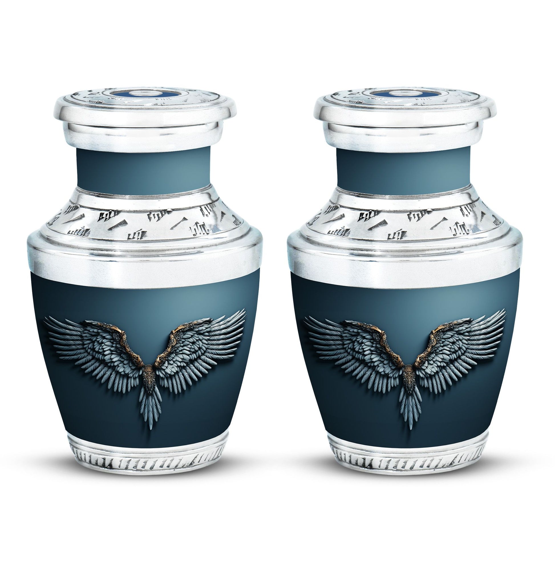 Wings Blue Theme 3 Inch Keepsake Pack of 2