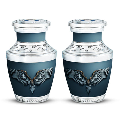 Wings Blue Theme 3 Inch Keepsake Pack of 2
