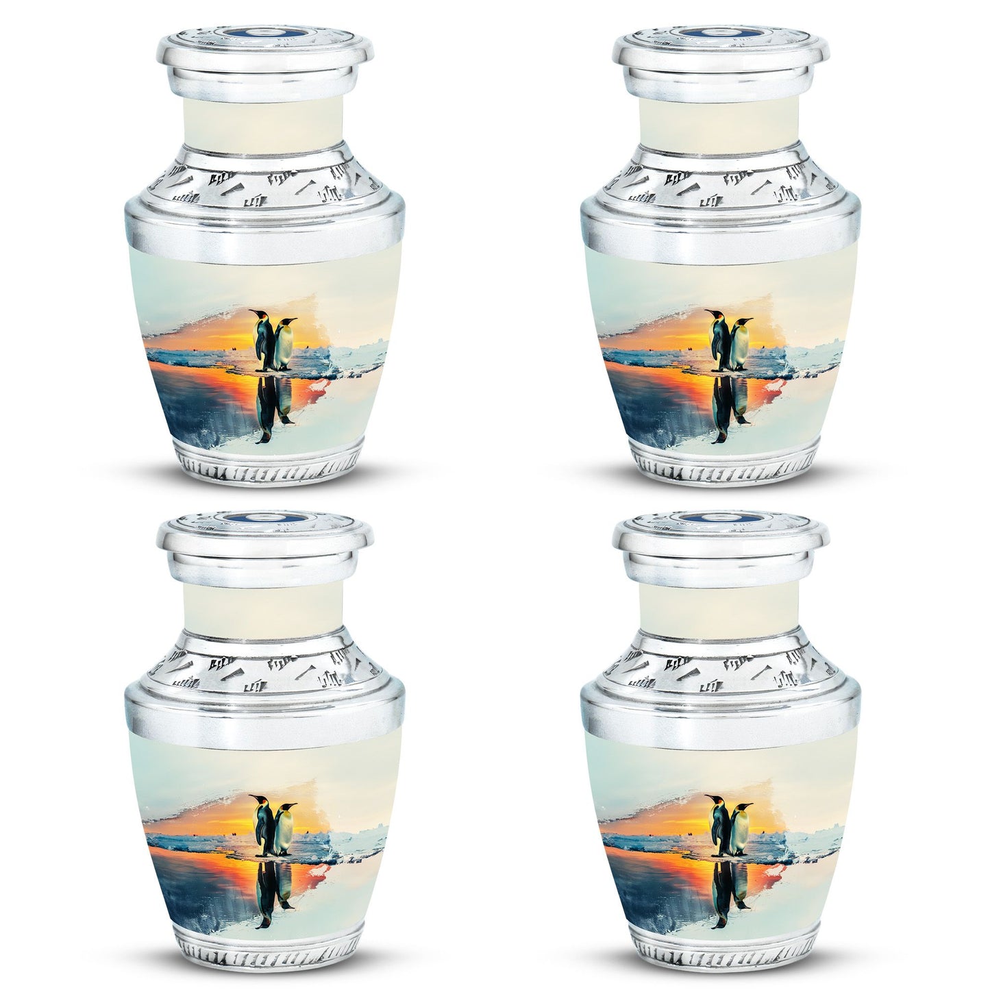 Penguin Theme 3 Inch Keepsake Pack of 4