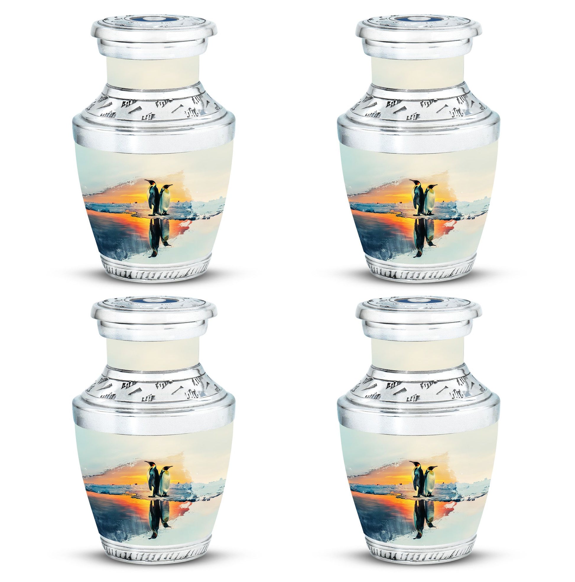 Penguin Theme 3 Inch Keepsake Pack of 4