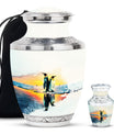 Penguin Theme Large Urn With 1 Keepsake Urn
