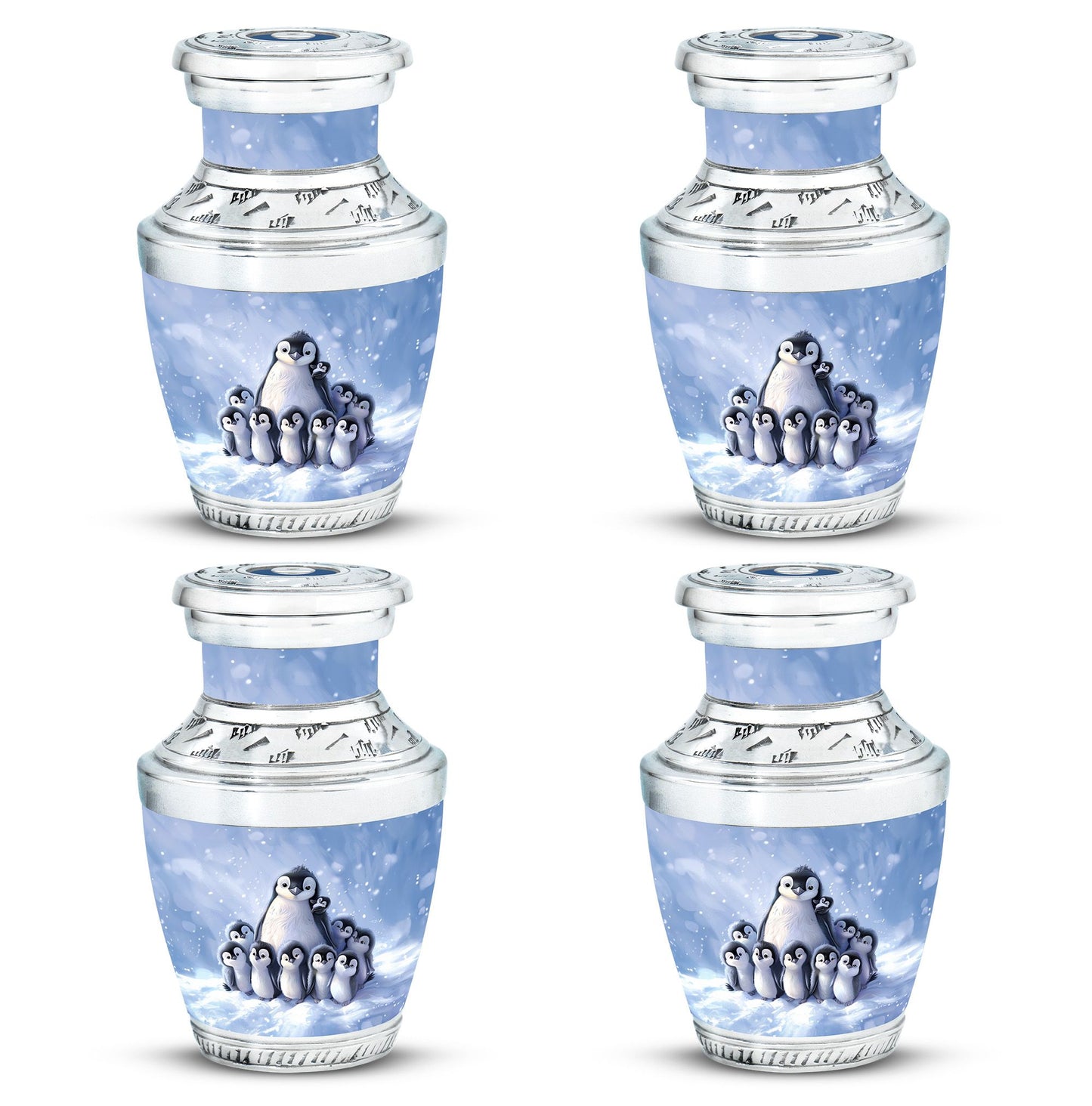 Penguin Theme 3 Inch Keepsake Pack of 4