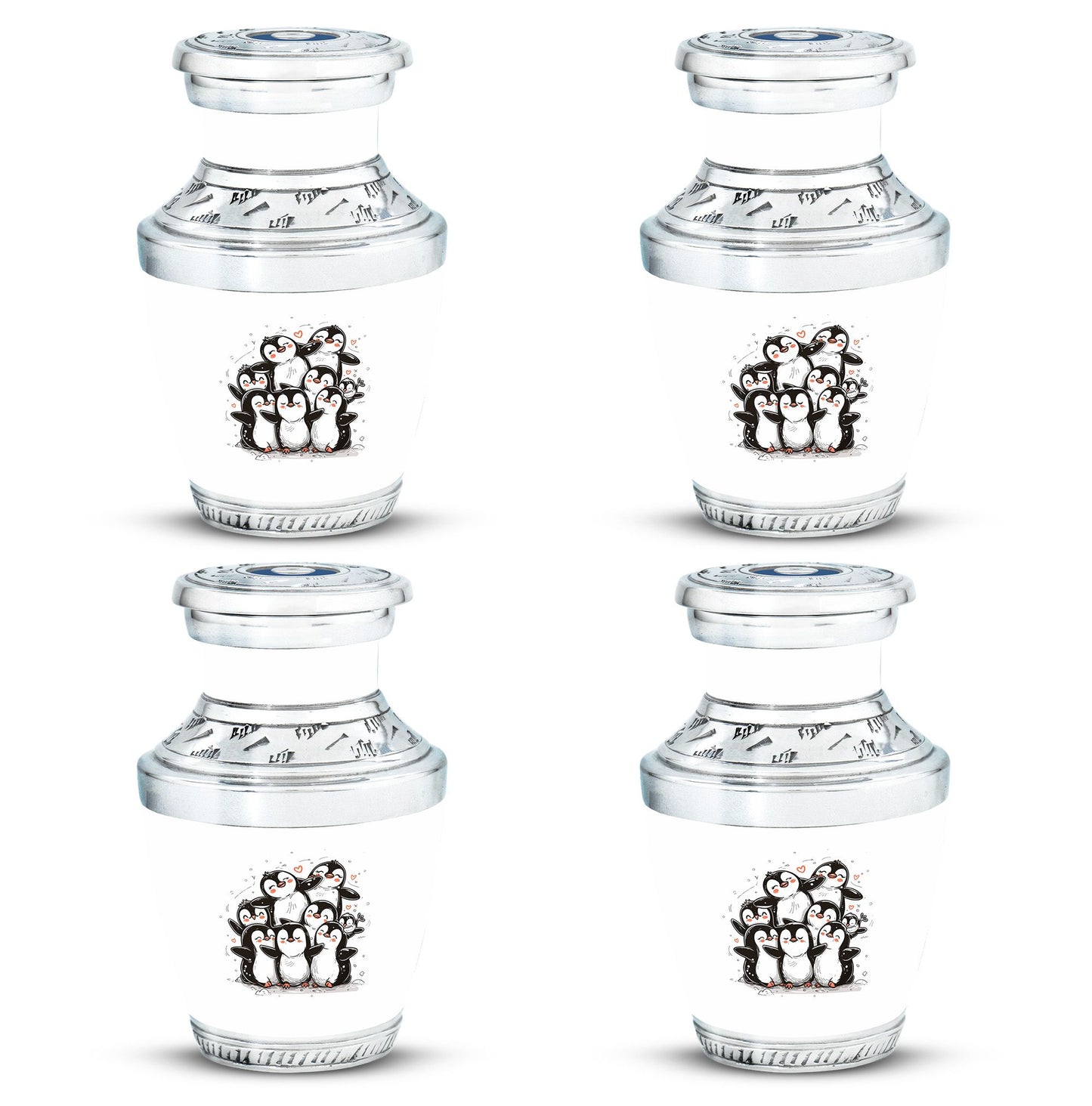 Penguin Theme 3 Inch Keepsake Pack of 4