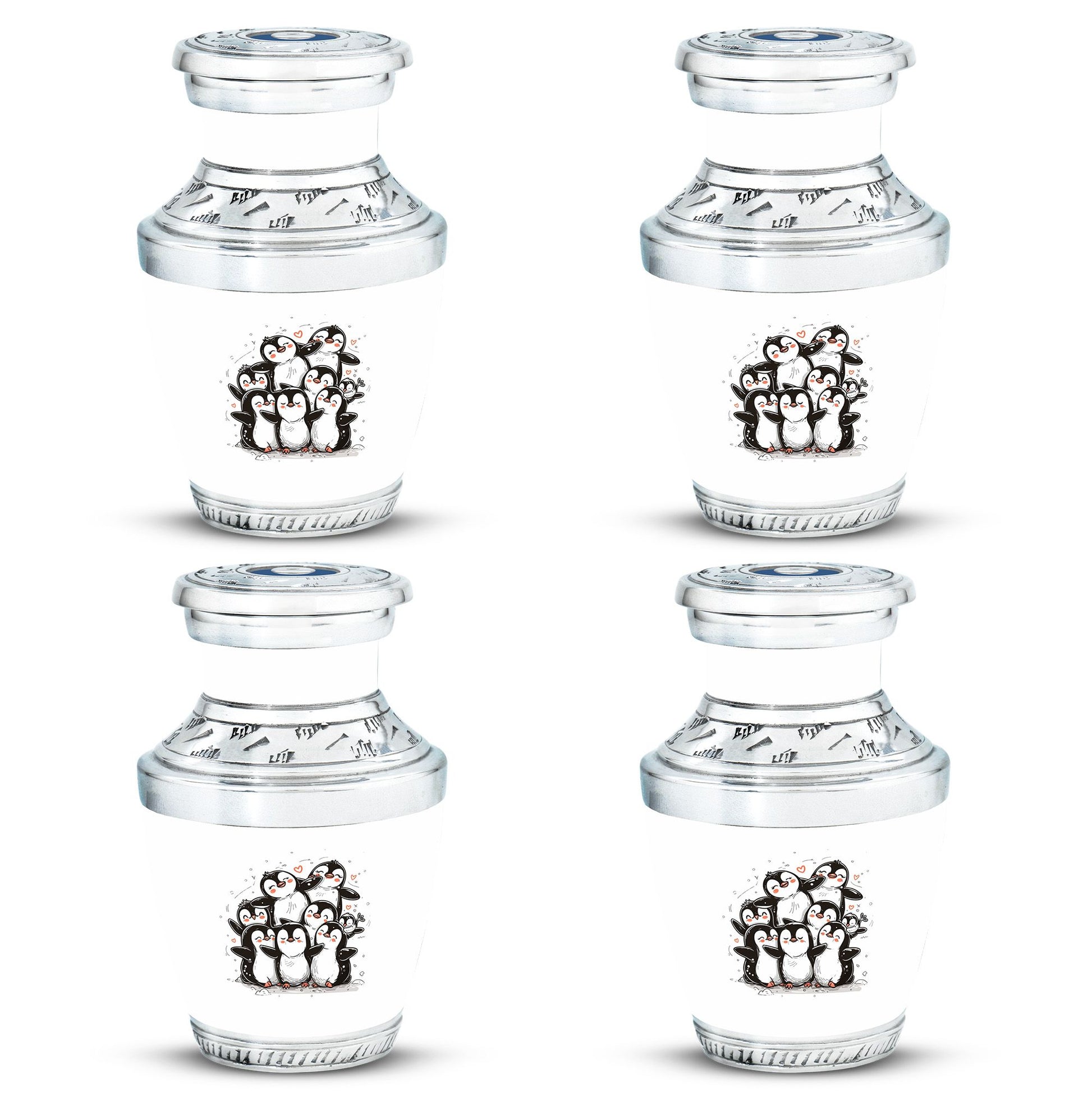 Penguin Theme 3 Inch Keepsake Pack of 4