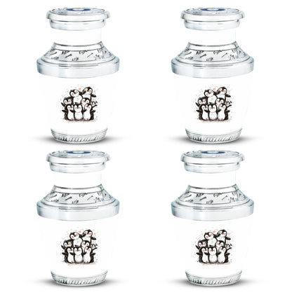 Penguin Theme 3 Inch Keepsake Pack of 4
