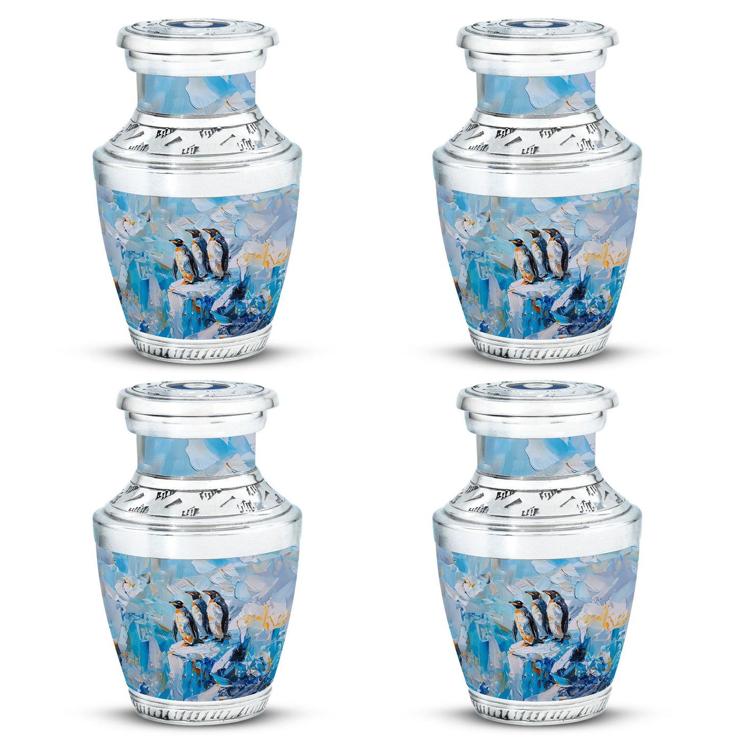 Penguin Theme 3 Inch Keepsake Pack of 4