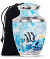 Penguin Theme Large Urn 10 Inch