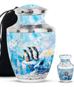 Penguin Theme Large Urn With 1 Keepsake Urn