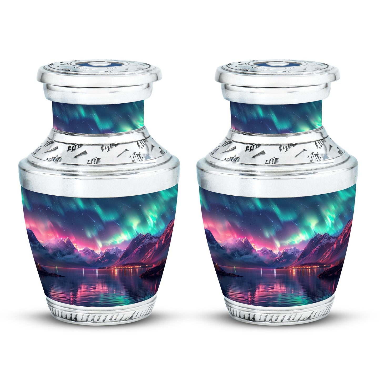 Aurora Borealis Theme 3 Inch Keepsake Pack of 2