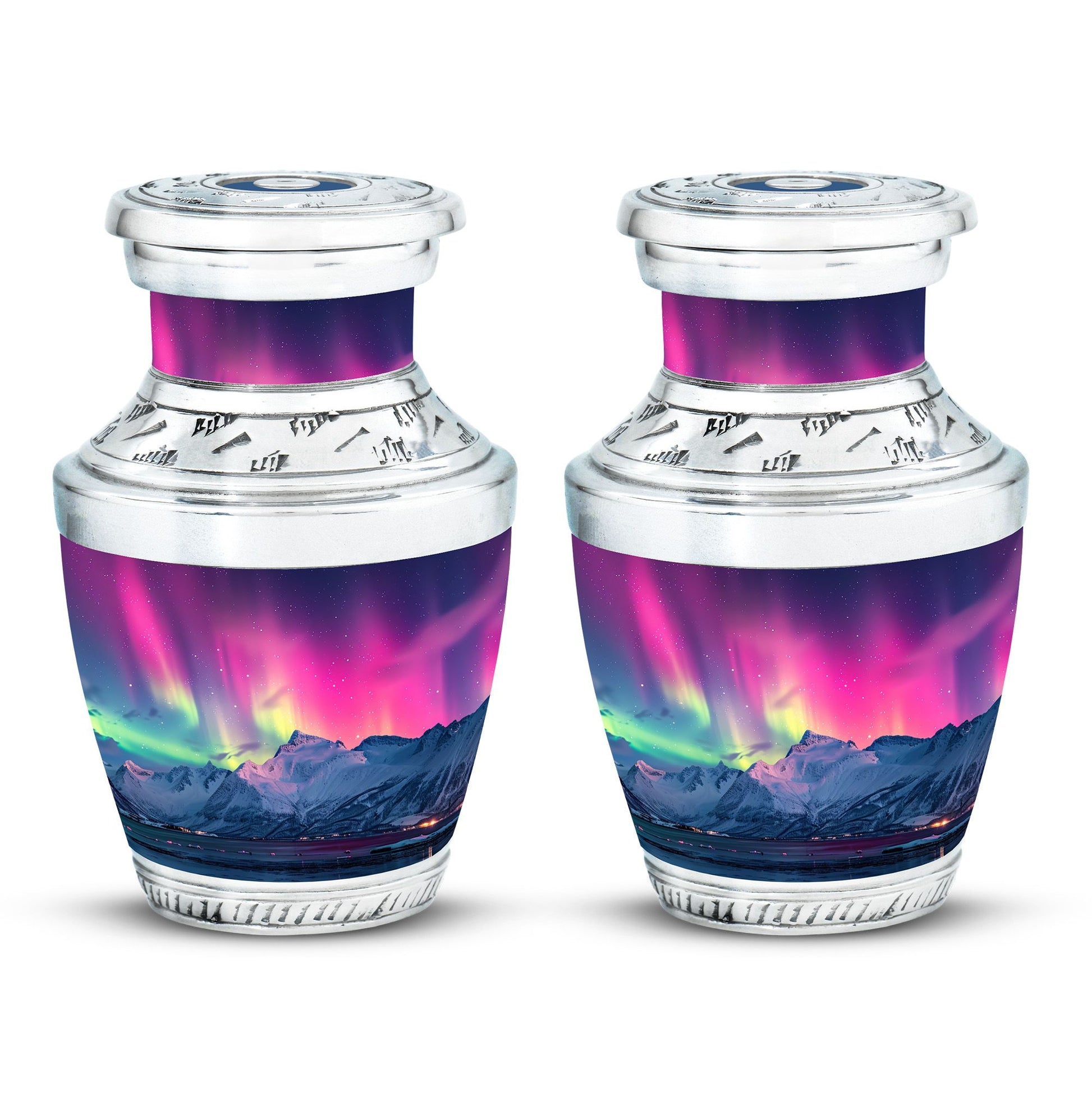 Aurora Borealis Theme 3 Inch Keepsake Pack of 2