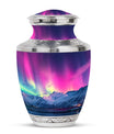 Aurora Borealis Theme Large Urn 10 Inch