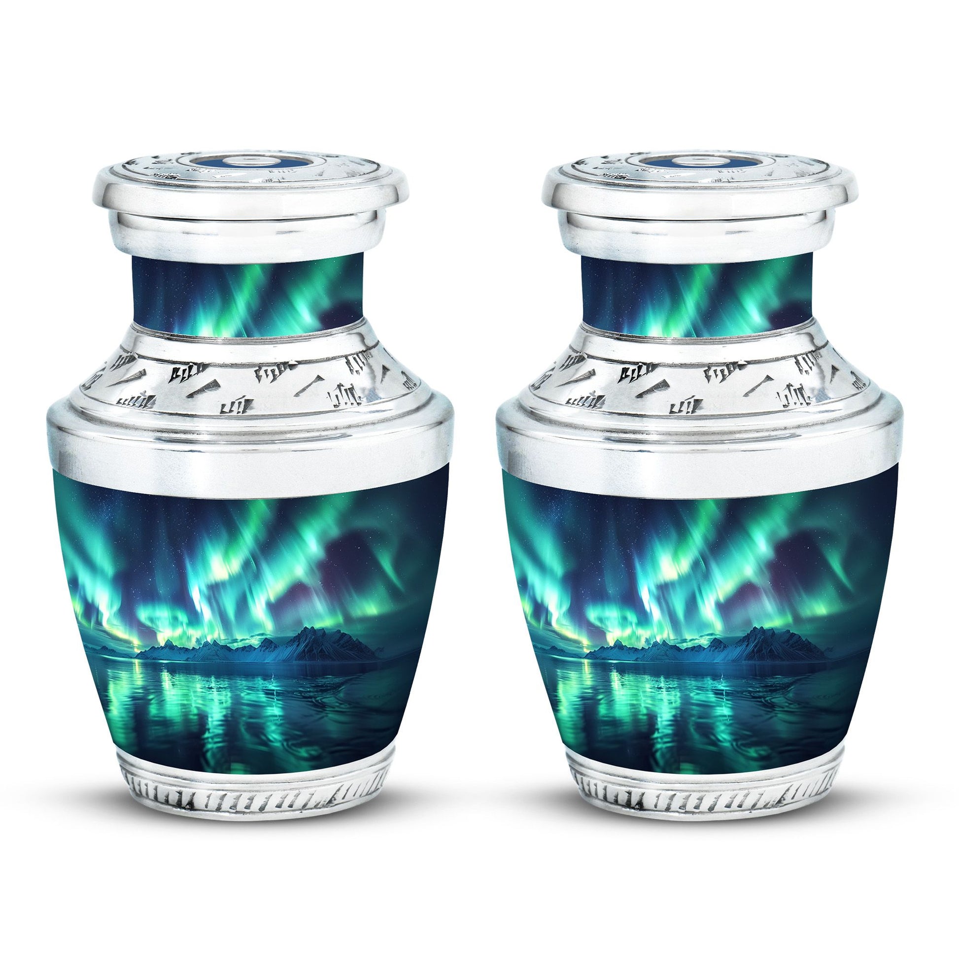 Aurora Borealis Borealis Theme 3 Inch Keepsake Pack of 2