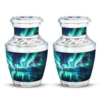 Aurora Borealis Borealis Theme 3 Inch Keepsake Pack of 2