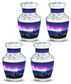 Aurora Borealis Theme 3 Inch Keepsake Pack of 4