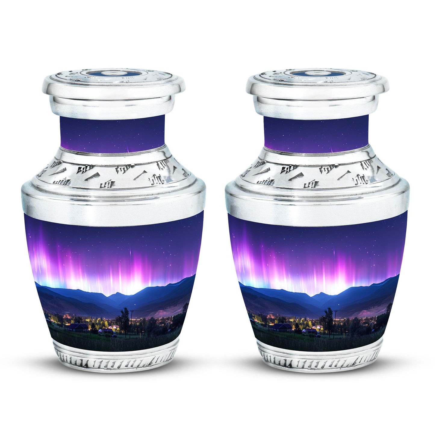 Aurora Borealis Theme 3 Inch Keepsake Pack of 2