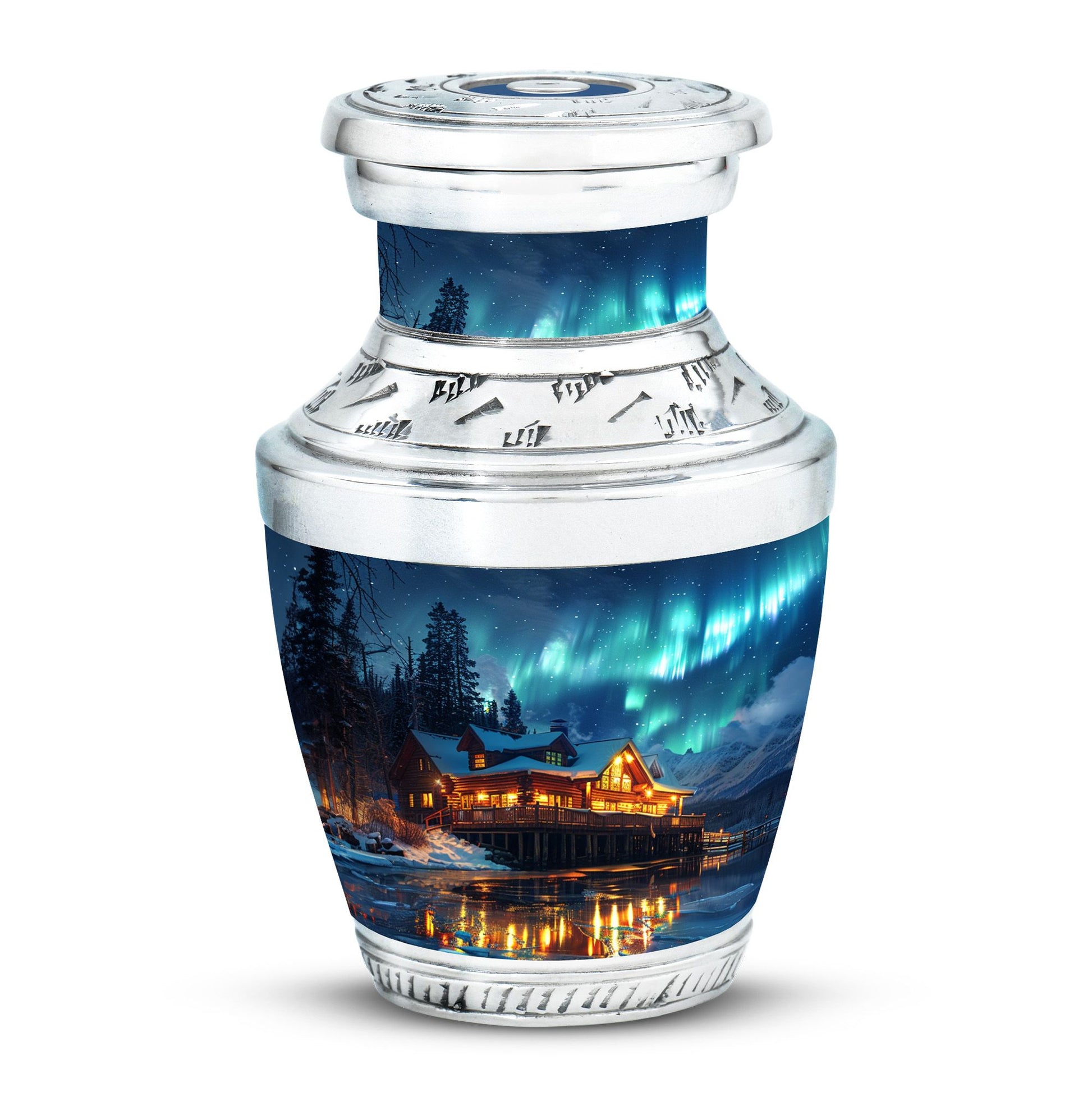 Aurora Borealis Borealis Theme 3 Inch Keepsake