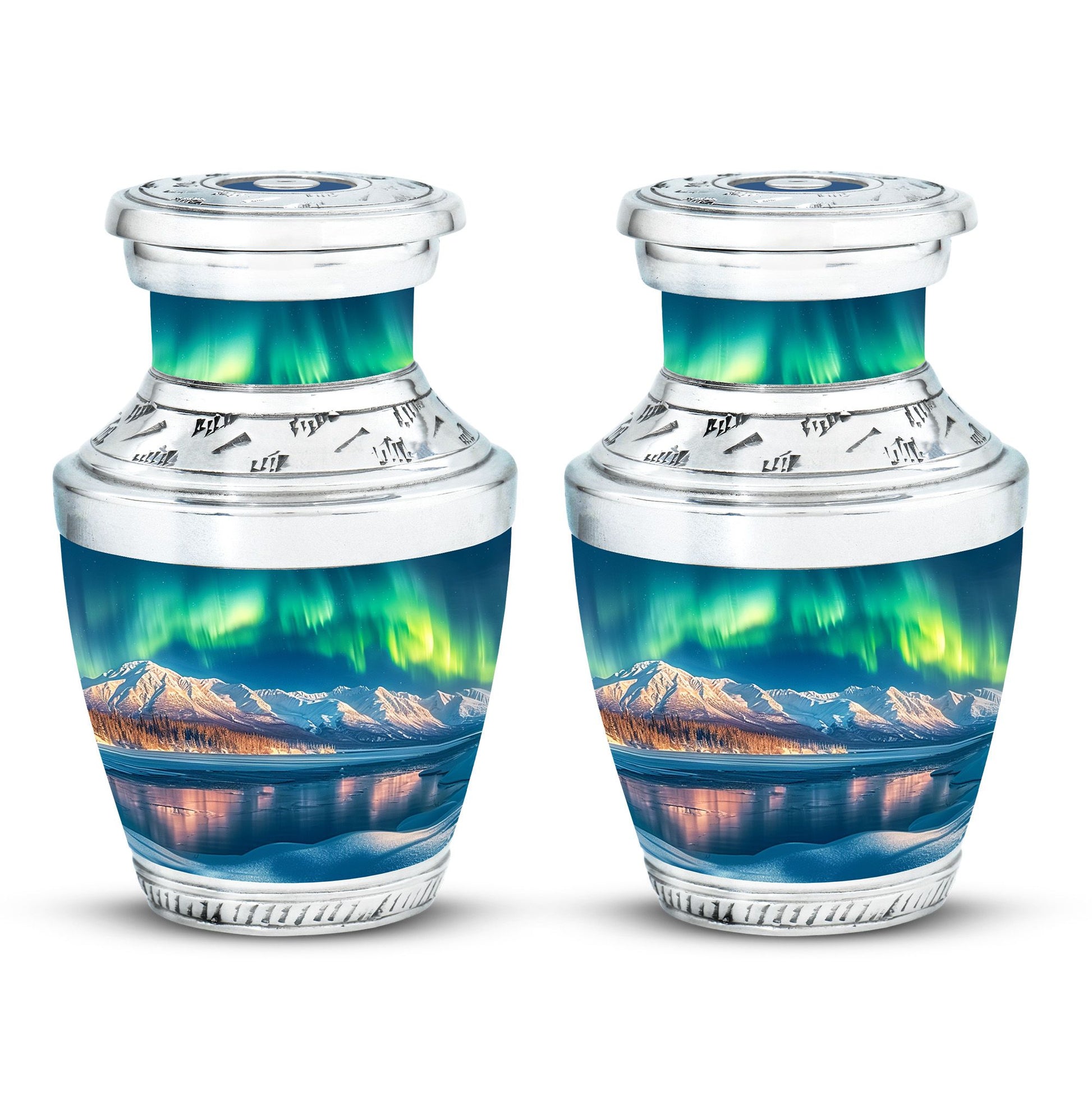 Aurora Borealis Theme 3 Inch Keepsake Pack of 2