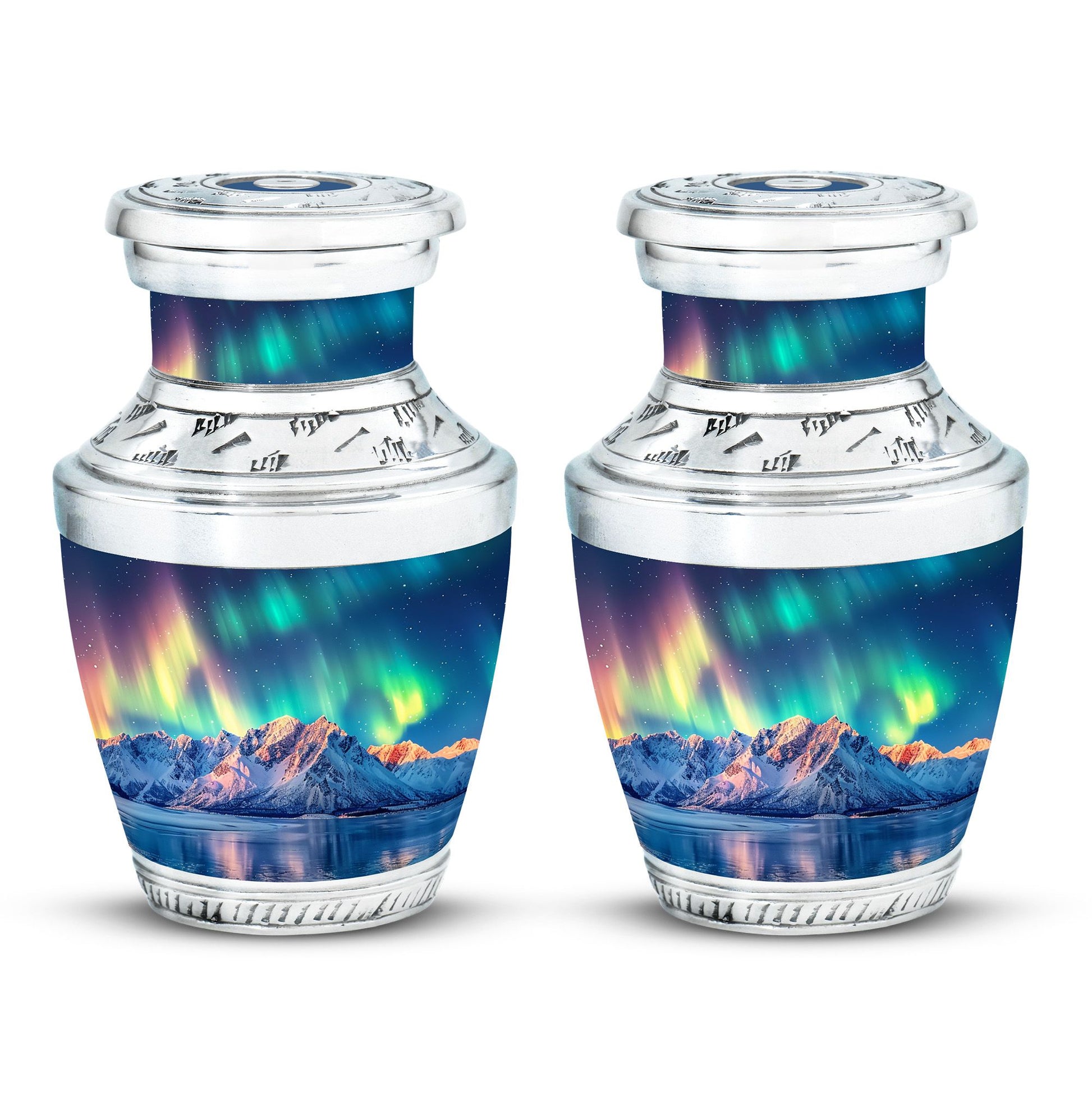 Aurora Borealis Theme 3 Inch Keepsake Pack of 2