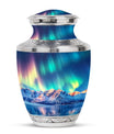 Aurora Borealis Theme Large Urn 10 Inch