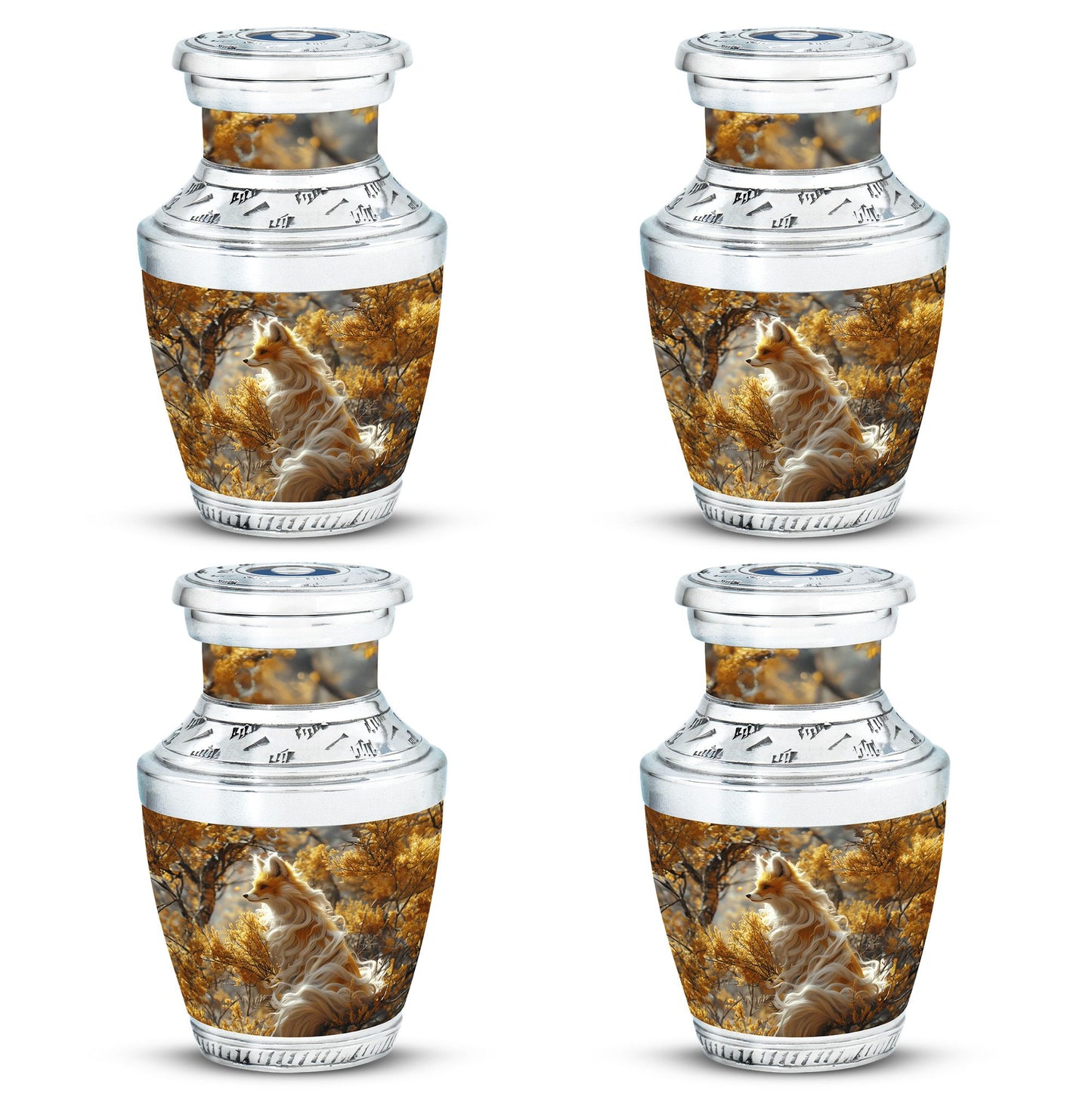 Fox Theme 3 Inch Keepsake Pack of 4