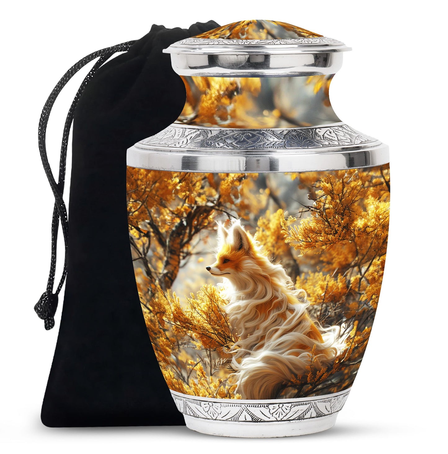 Fox Theme Large Urn 10 Inch