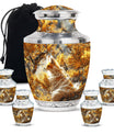 Fox Theme Large Urn With 4 Keepsake Urn