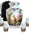 Fox Theme Large Urn With 4 Keepsake Urn