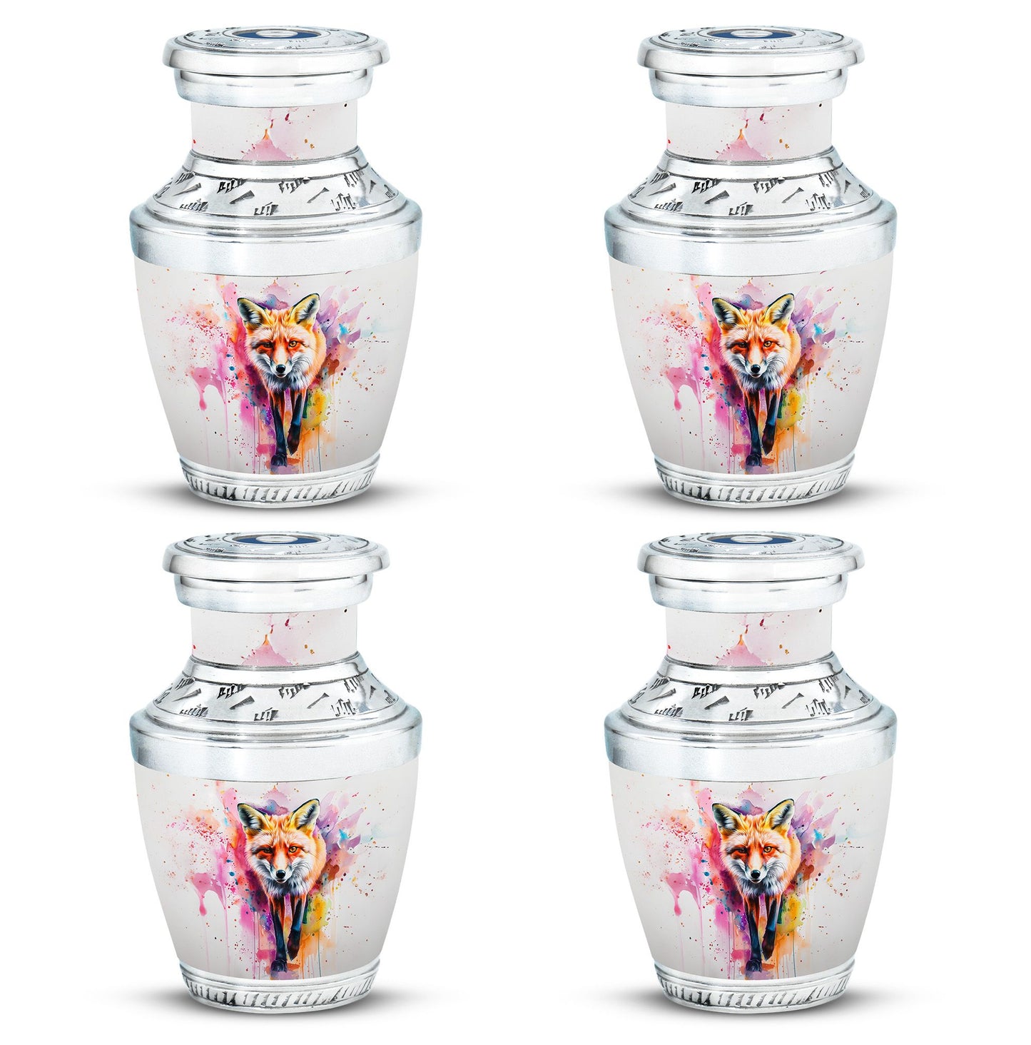 Fox Theme 3 Inch Keepsake Pack of 4