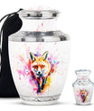 Fox Theme Large Urn With 1 Keepsake Urn