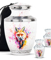 Fox Theme Large Urn With 2 Keepsake Urn
