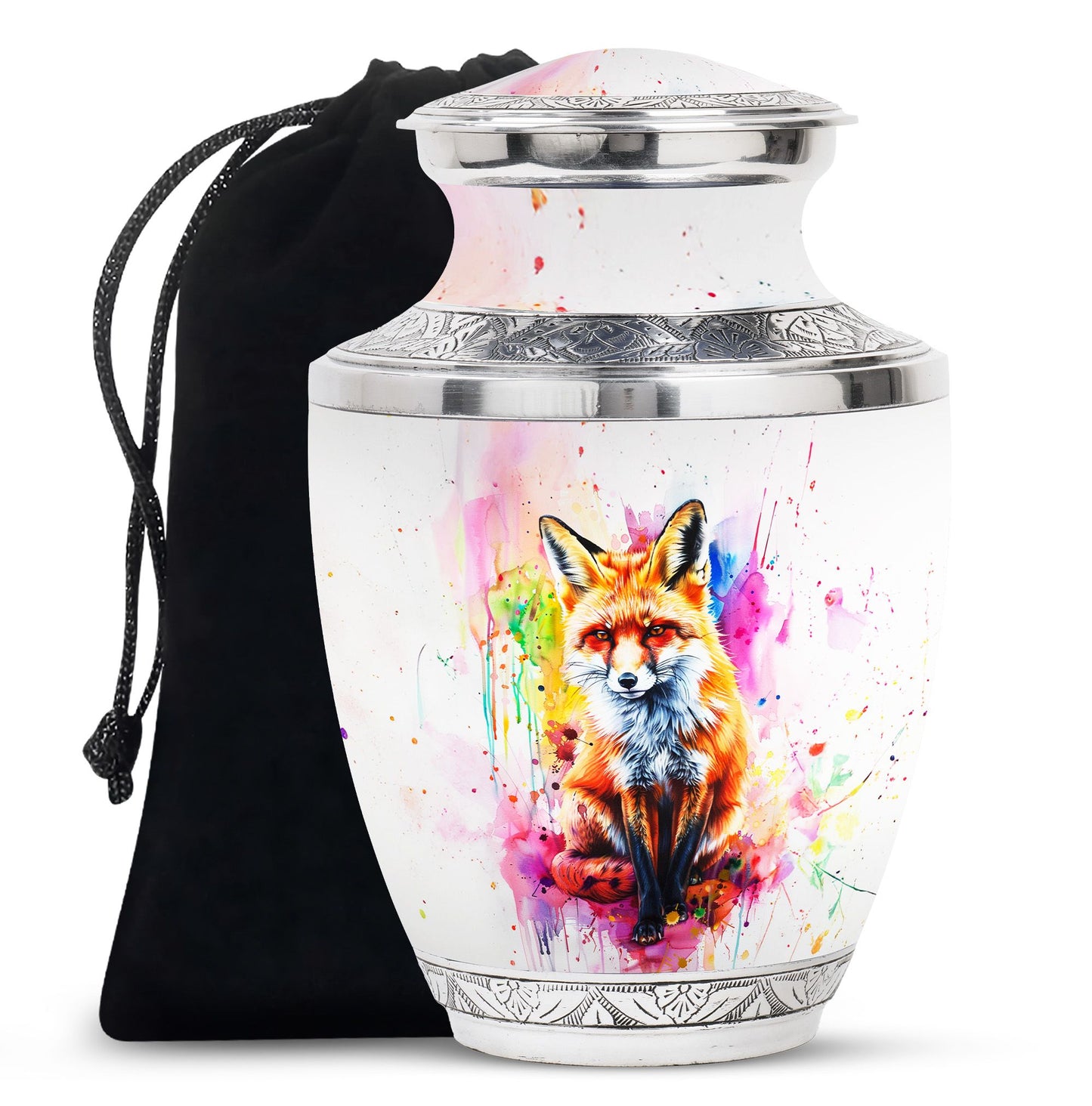 Fox Theme Large Urn 10 Inch
