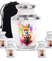 Fox Theme Large Urn With 4 Keepsake Urn