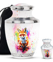 Fox Theme Large Urn With 1 Keepsake Urn